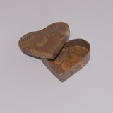 heart shaped marbled cardboard box