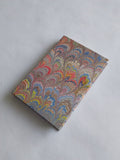 Multicolour light small marbled sketchbook hardcover - peacock feather