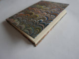 Multicolour dark A5 marbled blank journal