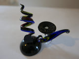 Multicolour murano glass intricate pen holder