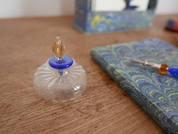 Fine Murano glass inkwell with lid