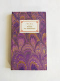 Purple Hardcover Notebook &quot;Wines to remember&quot; - Hand Marble - pocket size