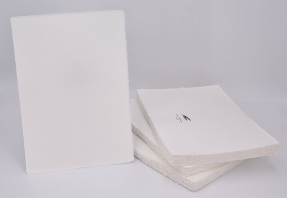 Pack of 10, 120GSM Handmade Cotton Rag Amalfi Paper, A4 size Ivory Sheet of Writing paper and/or Envelopes