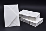 Pack of 10, 200GSM Handmade Cotton Rag Amalfi Paper, Size 11.5x17.5 Ivory Folding Cards and/or envelopes