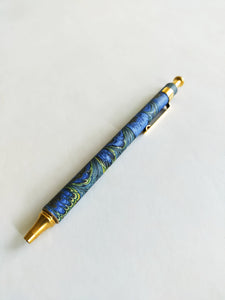 Marbled ballpoint pen, refillable