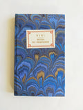 Blue and gold Hardcover Notebook &quot;Wines to remember&quot; - Hand Marble - pocket size