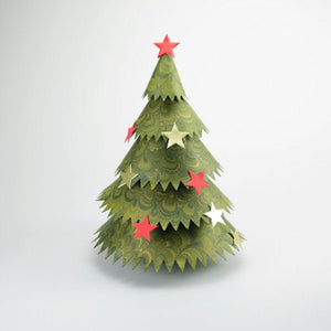 Marbled Christmas ornament tree, mountable