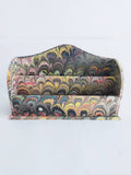 Multicolour wooden marbled letter rack