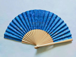 Hand marbled fan