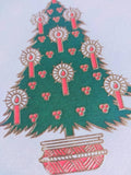 Folding Christmas Card  - &quot;Christmas Tree&quot; with candles