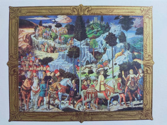 Folding card Procession of the Magi 'Benozzo Gozzoli'