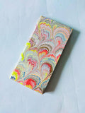 Multicolour small lined marbled notebook