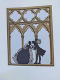 3D Folding card Venice couple