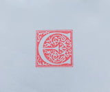 Stamp sample letter E