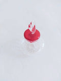 Fine Murano glass inkwell with red lid