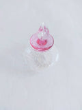 Fine Murano glass inkwell with pink lid