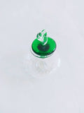 Fine Murano glass inkwell with green lid