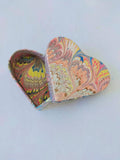 heart shaped marbled cardboard box