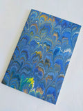 Marbled Journal - 100% recycled paper - peacock feather