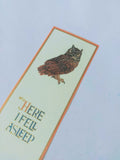 Parchment Paper Bookmark Owl