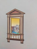 3D laser cut window card of Trevi Fountain - Rome