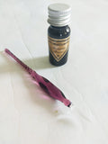 Purple mini glass calligraphy pen