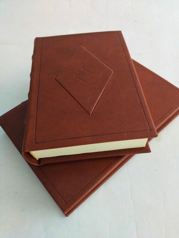 Italian Leather Journal - Hand Tooled - Diamond Collection