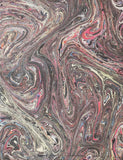 Hand marbled sheet of Paper