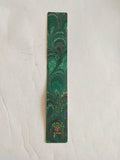 Green hand marbled bookmark