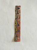 Multicolour dark hand marbled bookmark