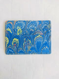 Hand Marbled cotton paper card wallet