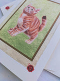 ginger cat card and envelope