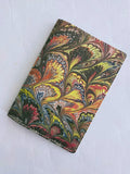 Multicolour hand Marbled cotton paper passport cover