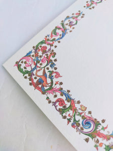 Classic Florentine card and envelope