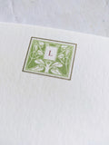 Personalized Set of Monogram Note cards and envelopes