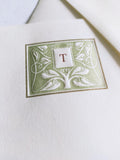 Stationery Paper Sheets with monogram letter