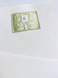 Stationery Paper Sheet with monogram letter