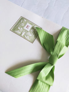 Stationery Paper Sheets with monogram letter