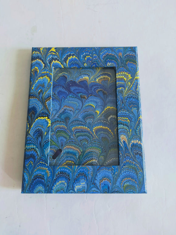 Picture Frame - Hand Marble (Peacock Feather)