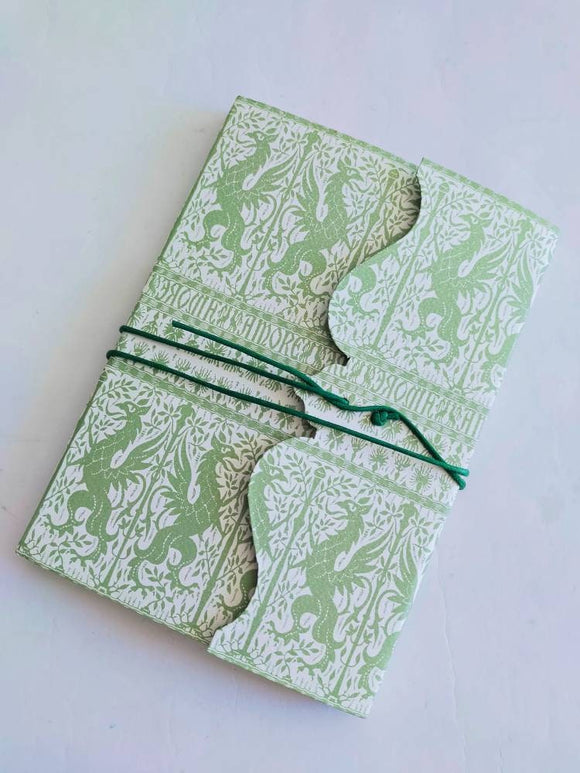 Ruled Notebook With Lace - Woodblock Printed